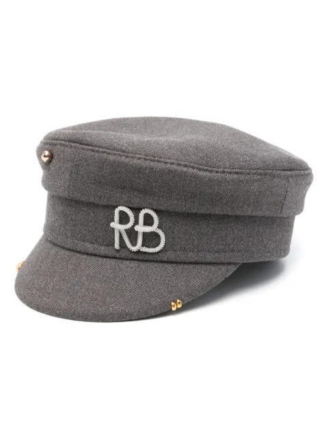 Ruslan Baginskiy logo-plaque baker boy hat Grey KPC030CAPRSSIRB