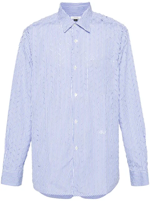 EYTYS Otis ripped striped shirt Blue A152001