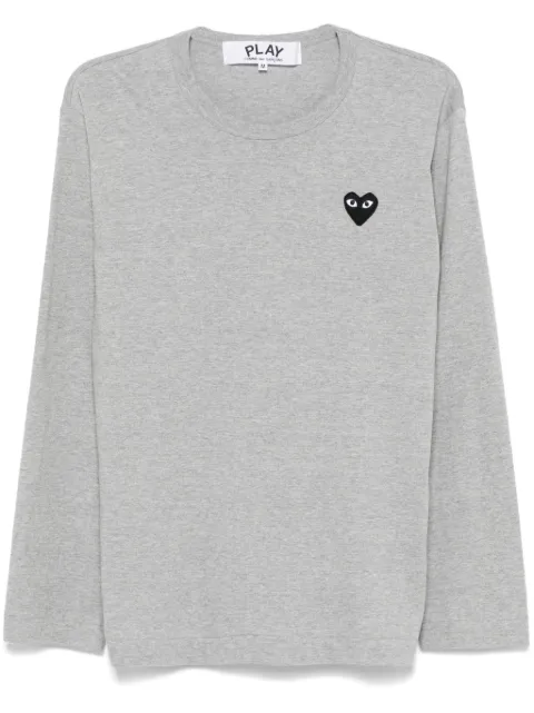 Comme Des Garçons Play heart-patch T-shirt Grey AXT122051