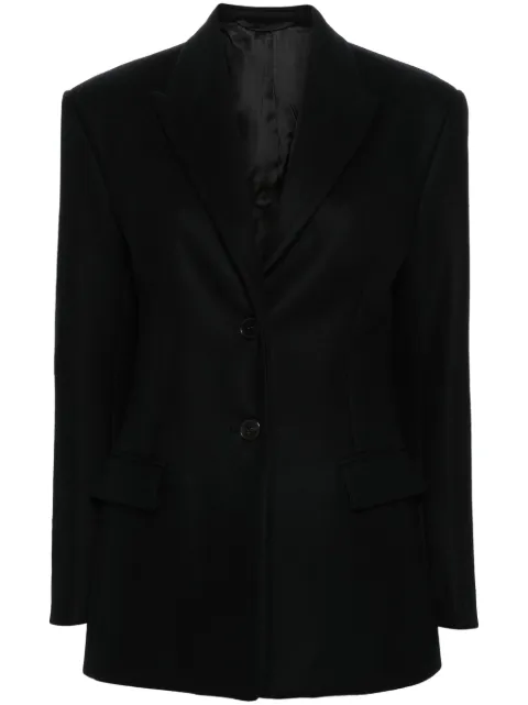 MODES GARMENTS single-breasted wool blazer Black MGWBLAZER1