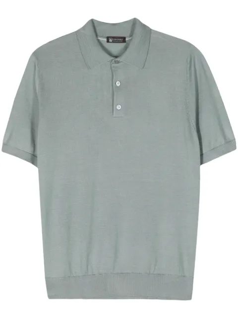Colombo cashmere-blend polo shirt Green MA00340256JA