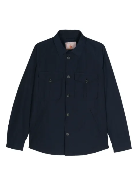 Baracuta textured cotton shirt jacket Blue 241MBRCPS1044BCNY1