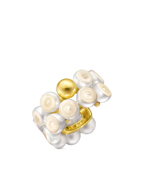 TASAKI 18kt yellow gold M/G Sliced Sphere pearl ear cuff Gold EC4447Y