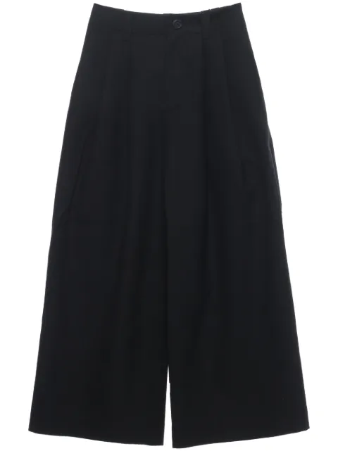 pet-tree-kor pleated wool tailored trousers Black PTK24SSP01A