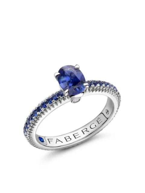Fabergé 18kt white gold Colours Of Love sapphire and diamond ring Silver 831RG1646