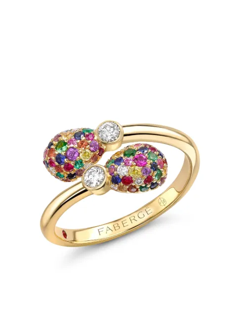 Fabergé 18kt yellow gold Emotion multi-stone cocktail ring Gold 1165RG2107