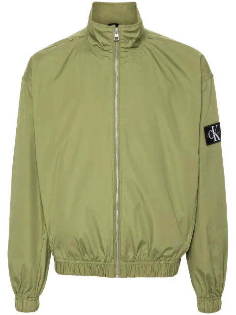 Calvin Klein Jeans logo-patch bomber jacket Green J30J325316