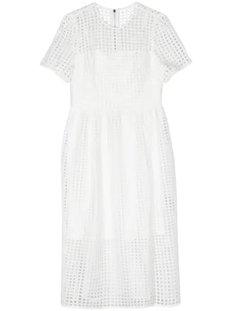 DKNY mesh flared dress White DD4AH520