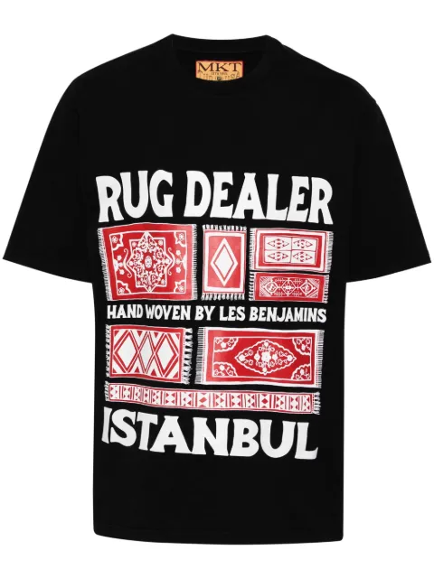 Les Benjamins x Market Rug Dealer cotton T-shirt Black LB23FWMARUUTS603