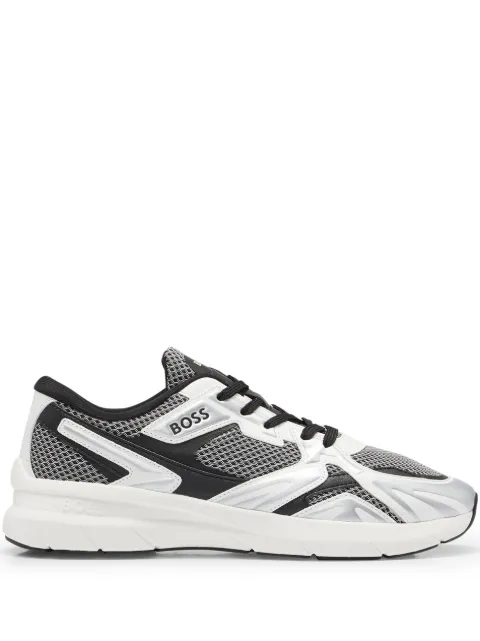 BOSS panelled lace-up sneakers White 50504289