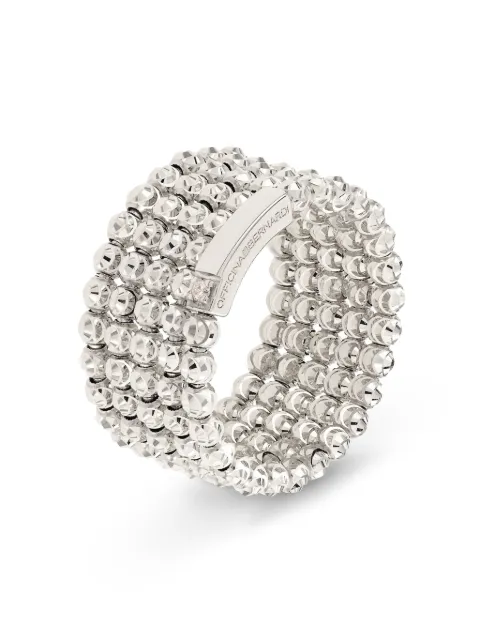 Officina Bernardi 18kt white gold Moon diamond ring Silver MOONRING5FWGOLD