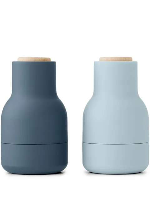 Audo Bottle Grinder ceramic salt and pepper mill (set of two) Blue 4413299