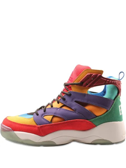 Ewing multicoloured cut-out trainers Orange 1BM00761199