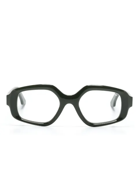 Lapima Elisa geometric-frame glasses Green ELISA