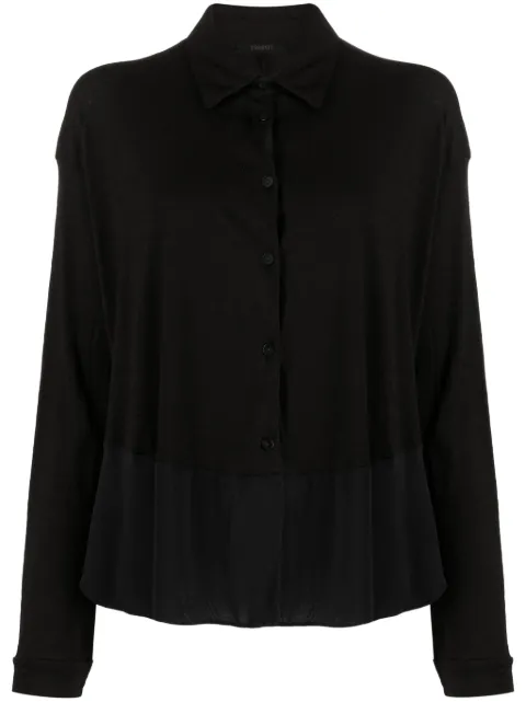 Transit panelled virgin wool-blend top Black CFDTRVK202BLK