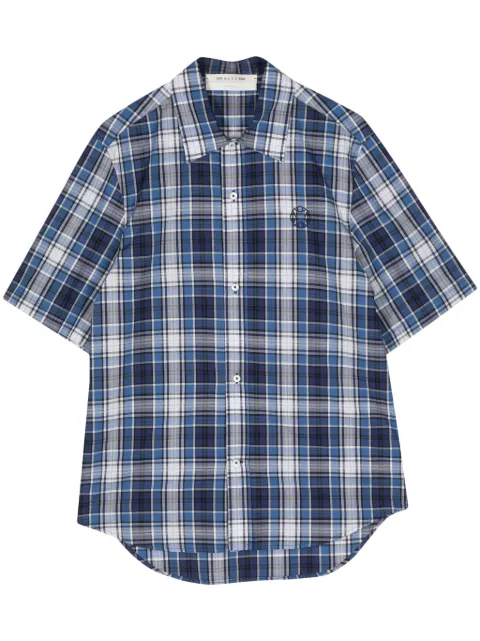 1017 ALYX 9SM plaid cotton shirt Blue AAMSH0238FA04