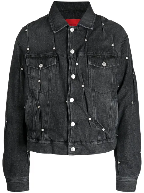 KUSIKOHC studded denim jacket Grey KUF3MJ07APT1021