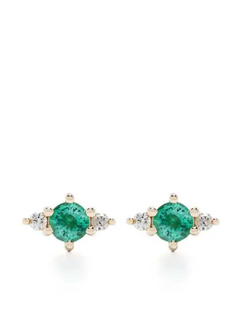 Adina Reyter 14kt yellow gold Trio Posts diamond stud earrings Gold E1197EMTY14