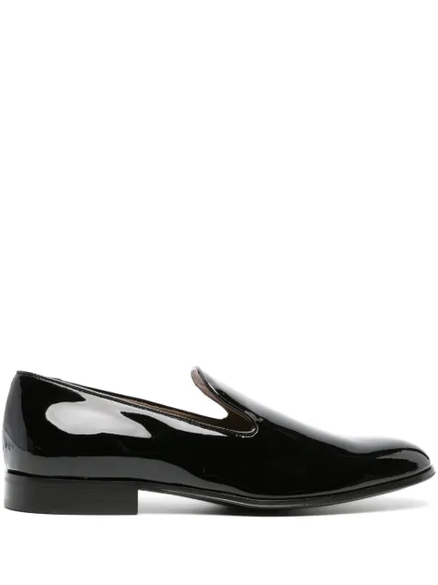 Gianvito Rossi patent-finish leather loafers Black U2108720CUOVER