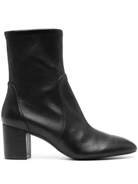 Stuart Weitzman almond-toe 65mm leather boots Black S6277SRL