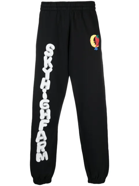 Sky High Farm logo-print track trousers Black SHF04P031