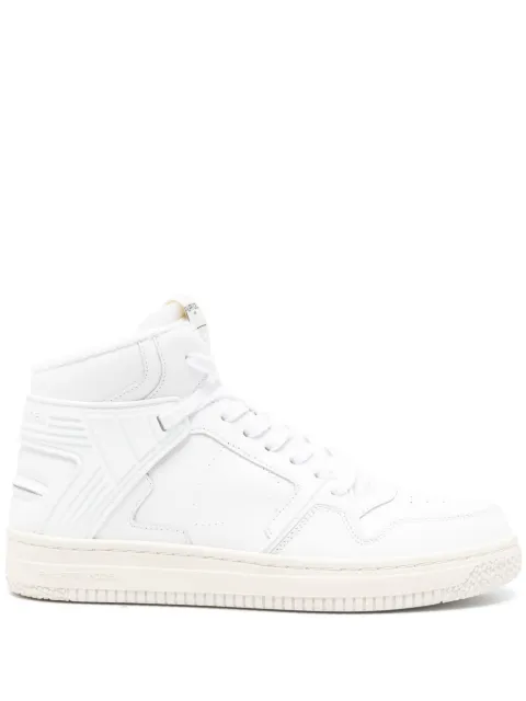 Philippe Model Paris logo-patch high-top sneakers White LGMDV002