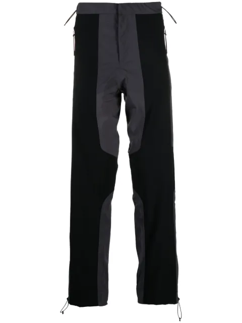 J.LAL colour-block panelled trousers Black JBMW021FA18