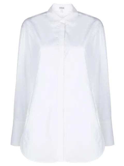 LOEWE Puzzle Fold cotton shirt White S540Y05X60