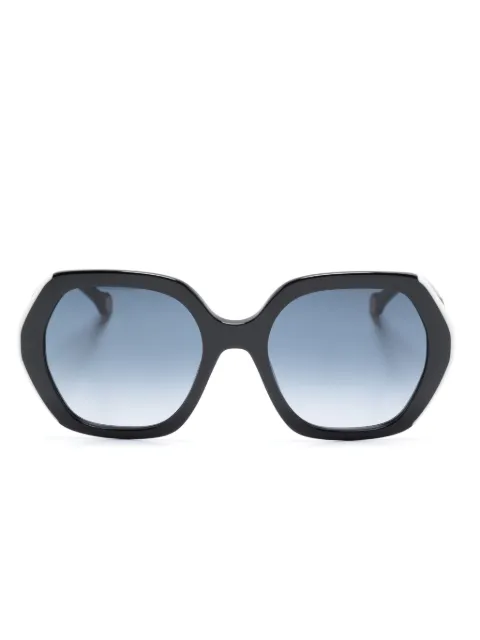Carolina Herrera oversized-frame gradient sunglasses Black HER0181S