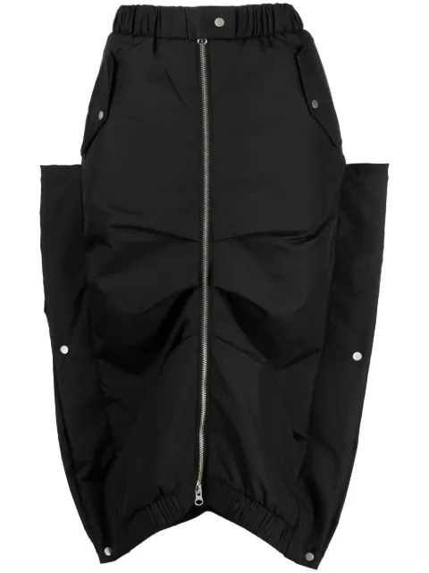 Besfxxk elasticated midi skirt Black WBS2350