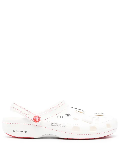 KANGHYUK x Kanghyuk perforated-design slides White KHCR23SS01