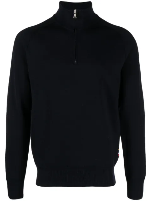 Orlebar Brown Lennard zip-up merino-wool jumper Blue 278717