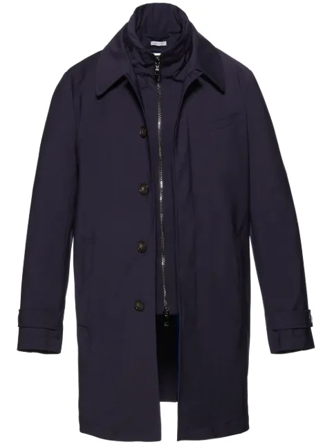 Norwegian Wool Tech rainproof trench coat Blue CUSOLMNRB