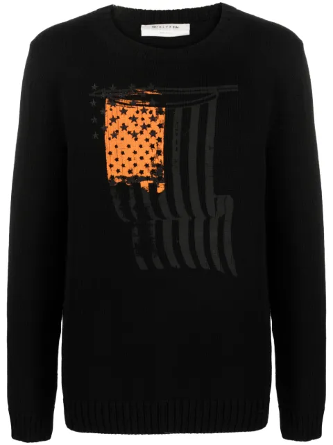 1017 ALYX 9SM graphic-print jumper Black AAMKN0214YA01