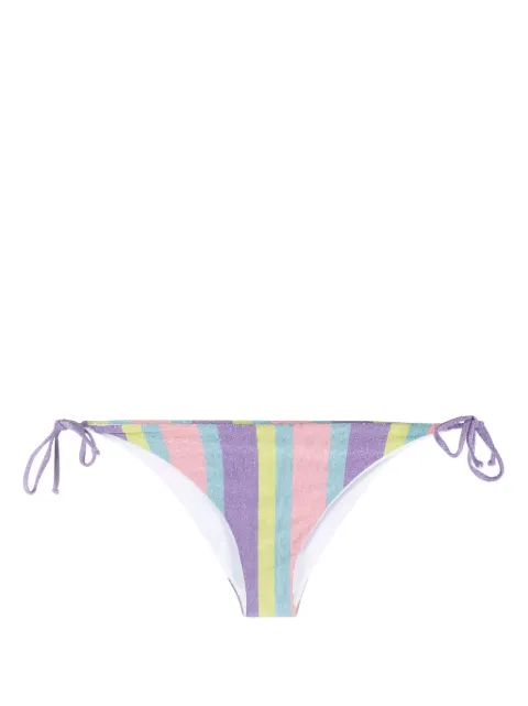 MC2 Saint Barth stripe-print tied bikini briefs Pink VIRGO