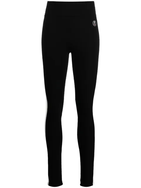 We Norwegians Voss striped merino-blend ski leggings Black 1647
