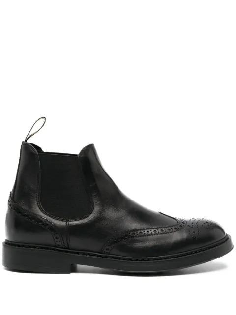 Doucal's perforated leather ankle boots Black DU3091BRUXUF188NN00