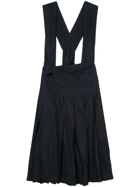 Comme Des Garçons Pre-Owned 2000s dungarees-style midi skirt Blue CODE750NN