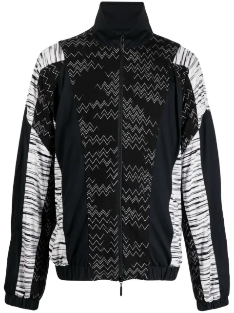 Missoni Zig Zag zip-up jacket Black US23SC0NBR00K2