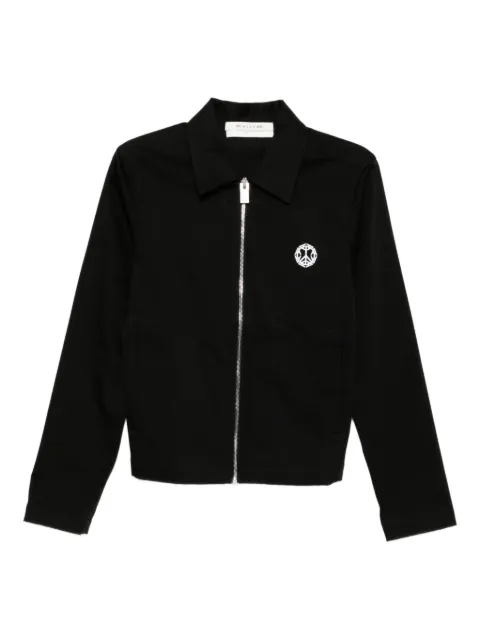 1017 ALYX 9SM peace sign-printed zipped jacket Black AAMSH0210FA02