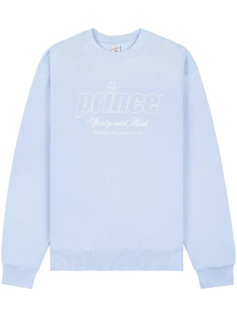 Sporty & Rich Prince Health cotton sweatshirt Blue CR1061BL