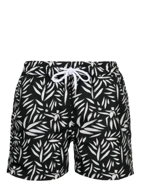 Frescobol Carioca abstract-print swim shorts Black 2207646