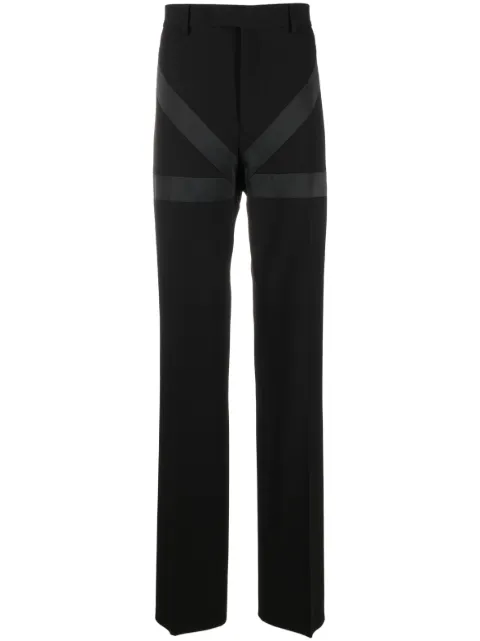 Ferragamo inlay tailored trousers Black 761170