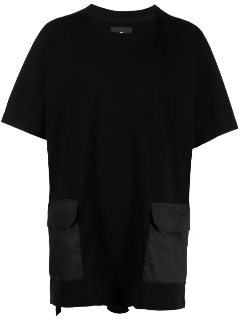 Y-3 logo-patch short-sleeve T-shirt Black H63071