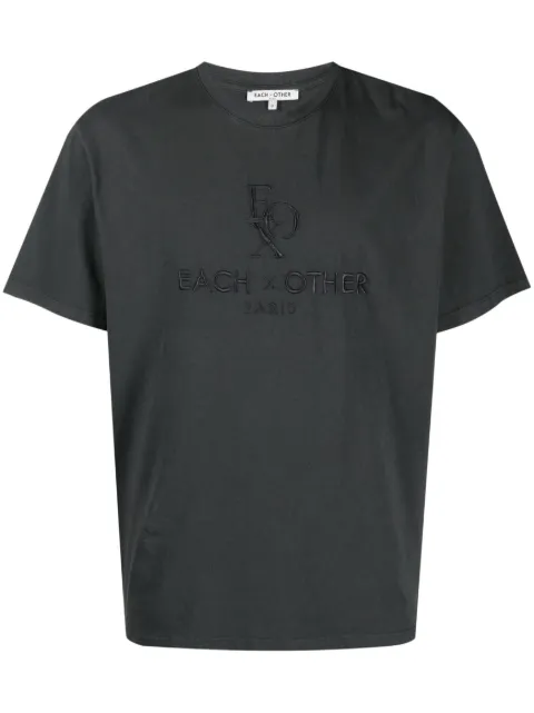 Each X Other logo-embroidered cotton T-shirt Blue SS23A11042