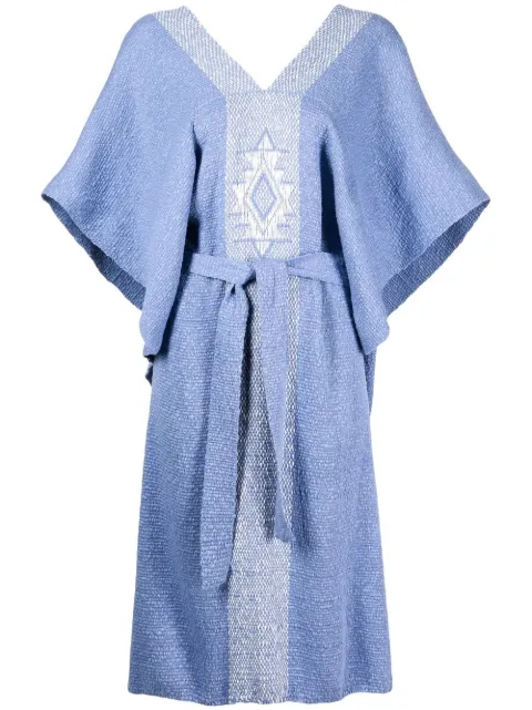 VOZ Estrella Kaftan cardigan Blue VM83PERIWINKLEIVORY