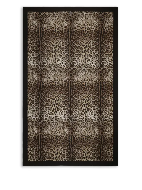 Dolce & Gabbana leopard-print tablecloth (340cm x 200cm) Black TCG002TCADO
