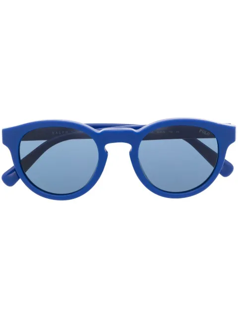 POLO RALPH LAUREN EYEWEAR Polo Pony round-frame sunglasses Blue PH4184
