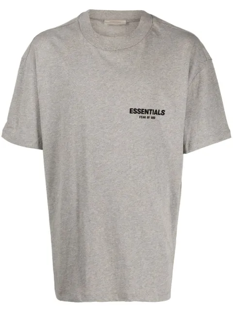 FEAR OF GOD ESSENTIALS logo-print cotton T-shirt Grey 125BT212063F