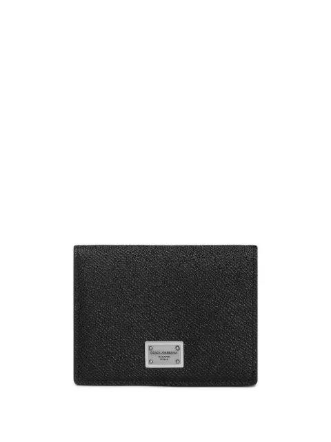 Dolce & Gabbana logo-tag leather card holder Black BP1643AG21980999